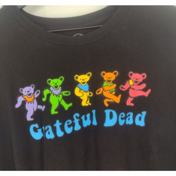 The Grateful Dead Rainbow Dancing Bears Black T-Shirt Mens 3XL - Picture 2 of 5